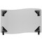 Flash Furniture Rectangle 28 W, 47.5 L, 30 H, Chrome, Laminate, Particleboard, Steel, Wood Grain XU-A3048-CON-OAK-T-A-CAS-GG - alternate 3